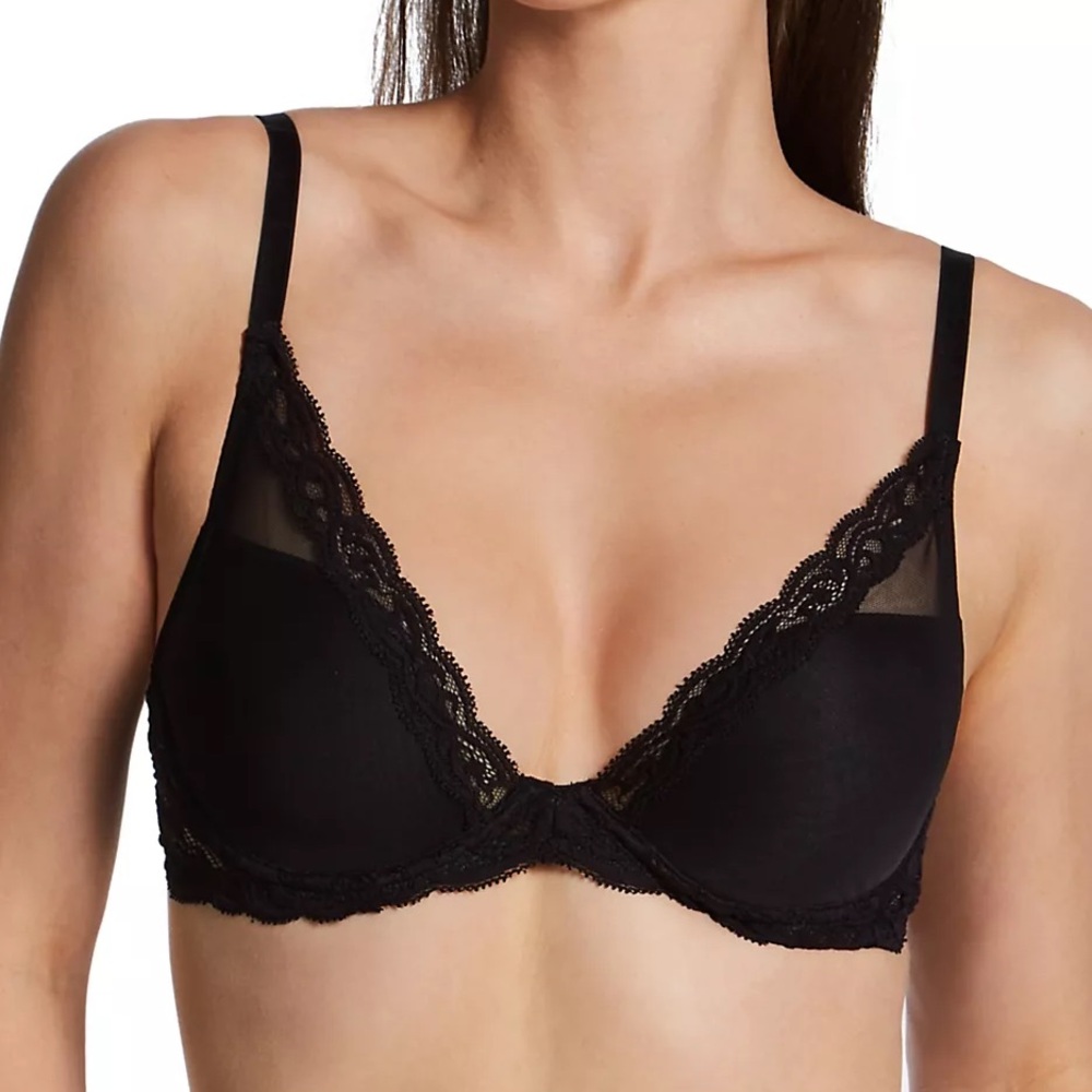Natori Feathers Contour Plunge Bra 32C